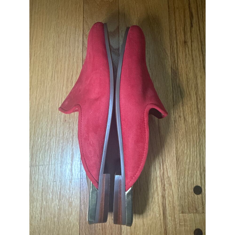 Vionic Willa Mule Loafers Red Suede Slip On Comfort Shoes Womens 6.5 - Picture 8 of 8